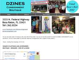Business Website for Dzines Consignment